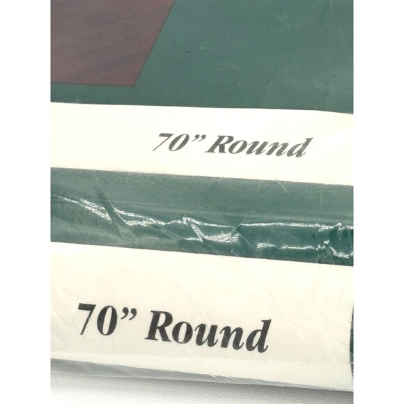 Quaker Lace 70" Round Lace Tablecloth Camelot Floral #44421 White NWT USA Made - Picture 7 of 9